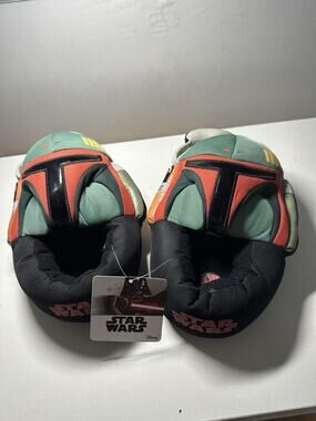 Star Wars Slippers Boba Fett Full Slipper Sz 1-2